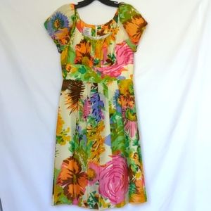 SUZI CHIN for Maggie Boutique | Silk Floral 🌸🏵Dress, Multicolor